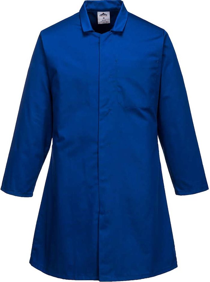 Tooled Up | Portwest Portwest Mens Single Pocket Food Coat Royal Blue L Portwest Portwest Mens Single Pocket Food Coat Royal Blue L