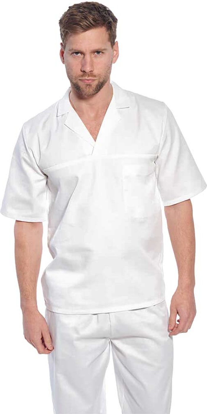 Tooled Up | Portwest Portwest Mens Bakers Short Sleeve Shirt White L Portwest Portwest Mens Bakers Short Sleeve Shirt White L