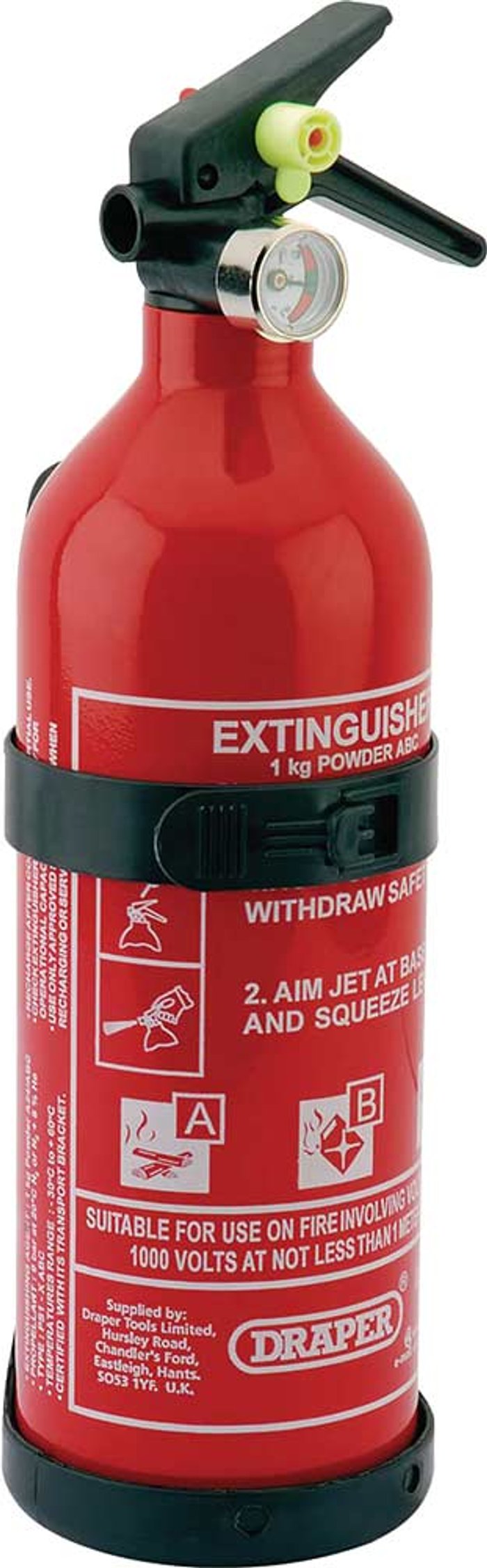 Tooled Up | Draper Draper Dry Powder Fire Extinguisher Draper Draper Dry Powder Fire Extinguisher