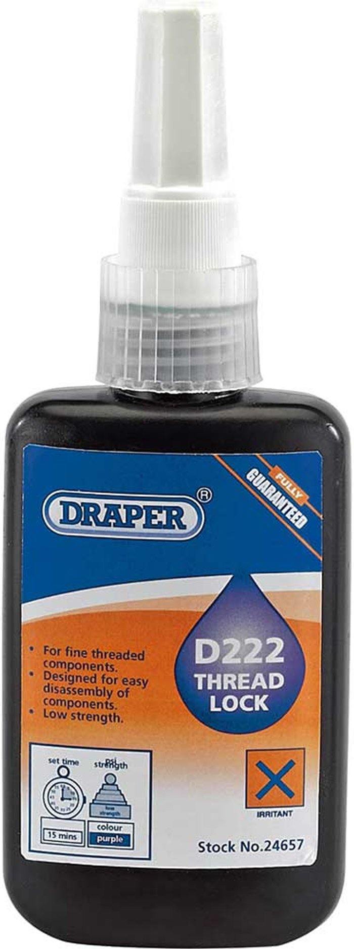 Tooled Up | Draper Draper D222 Thread Lock Adhesive 50ml Draper Draper D222 Thread Lock Adhesive 50ml