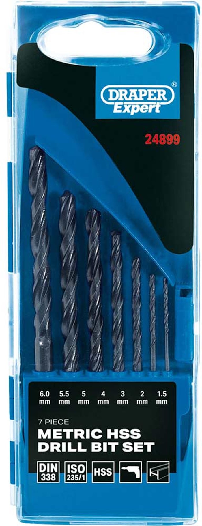 Tooled Up | Draper Draper Expert 7 Piece HSS Drill Bit Set Draper Draper Expert 7 Piece HSS Drill Bit Set