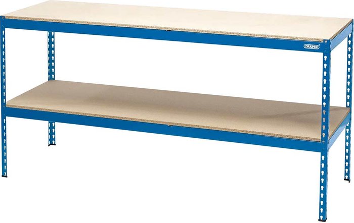Tooled Up | Draper Draper Steel Workbench (1800 x 600 x 900mm) - Blue Draper Draper Steel Workbench (1800 x 600 x 900mm) - Blue