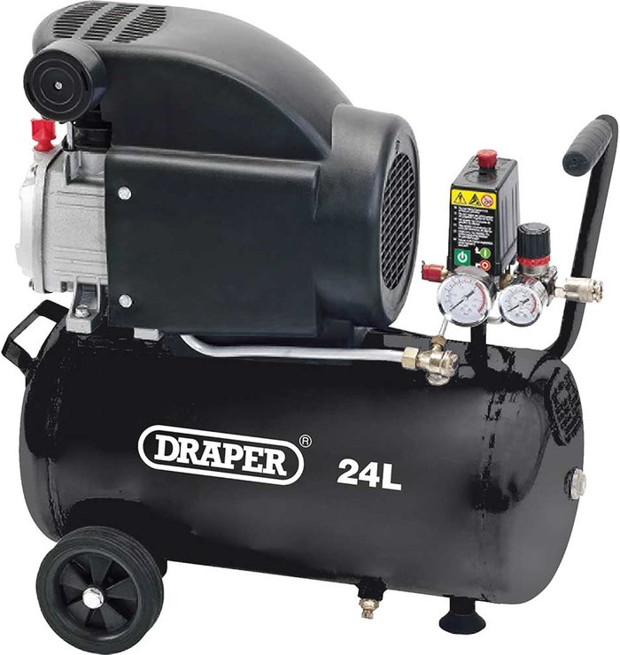 Tooled Up | Draper Draper DA25/207 Air Compressor 24 Litre 240v Draper Draper DA25/207 Air Compressor 24 Litre 240v