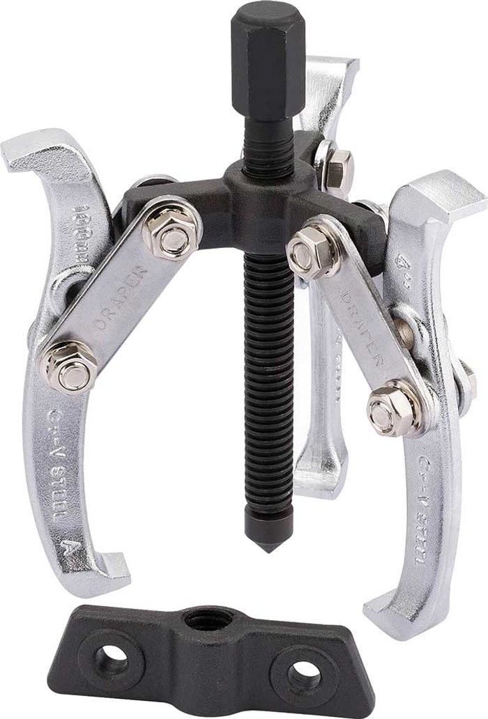 Tooled Up | Draper Draper 78mm Reach x 100mm Spread Twin and Triple Leg Reversible Puller Draper Draper 78mm Reach x 100mm Spread Twin and Triple Leg Reversible Puller