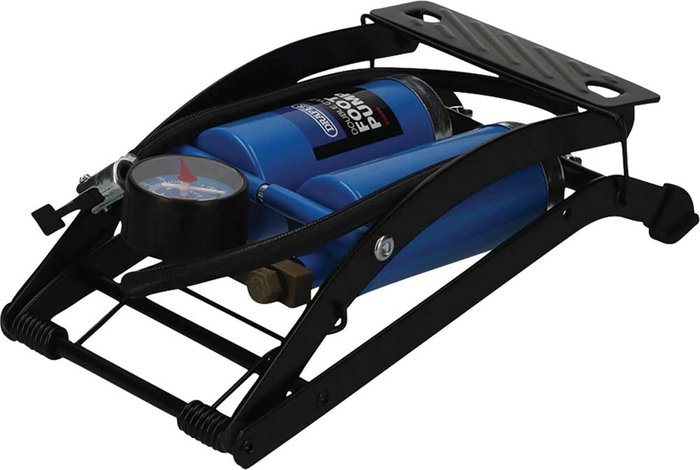 Tooled Up | Draper Draper Double Cylinder Foot Pump with Pressure Gauge Draper Draper Double Cylinder Foot Pump with Pressure Gauge