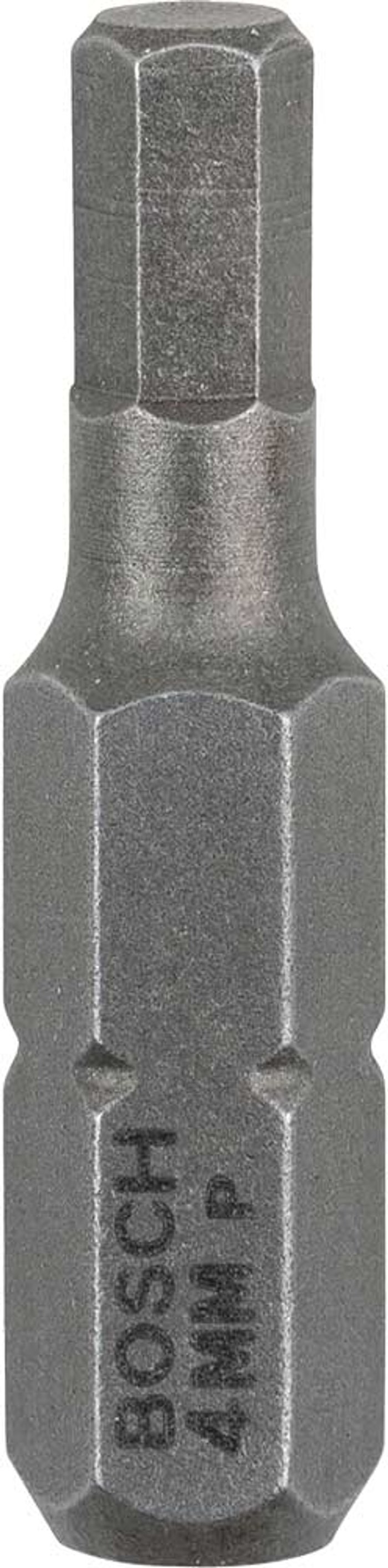 Tooled Up | Bosch Professional Bosch Hex Extra Hard Screwdriver Bit Hex 4mm 25mm Pack of 3 Bosch Professional Bosch Hex Extra Hard Screwdriver Bit Hex 4mm 25mm Pack of 3