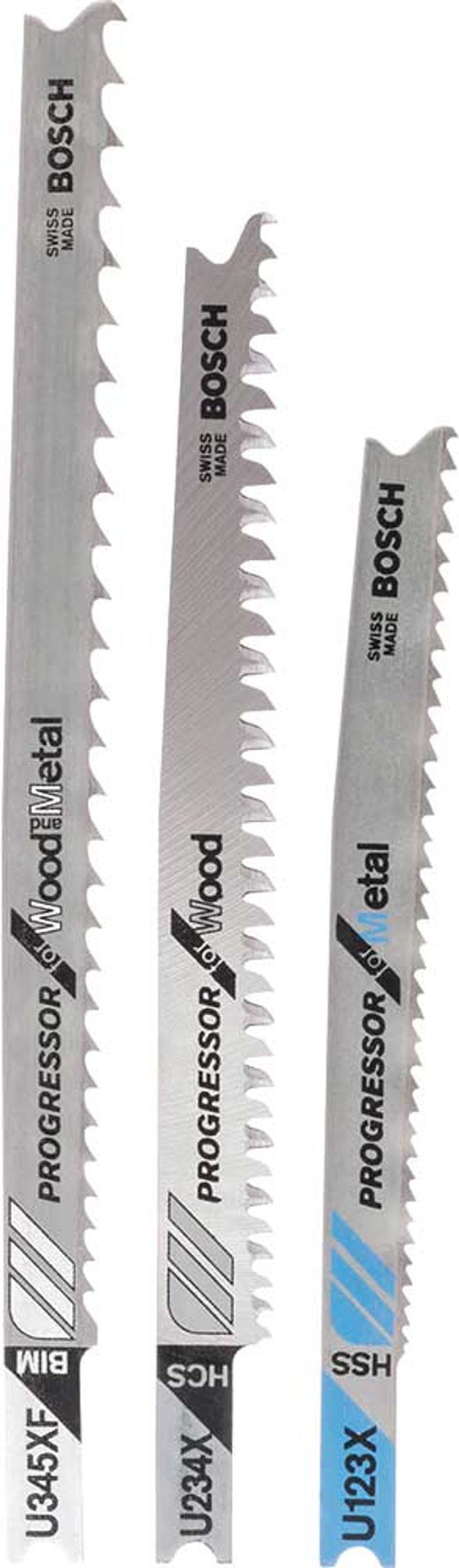 Tooled Up | Bosch Professional Bosch Progressor Assorted Jigsaw Blades Pack of 3 Bosch Professional Bosch Progressor Assorted Jigsaw Blades Pack of 3