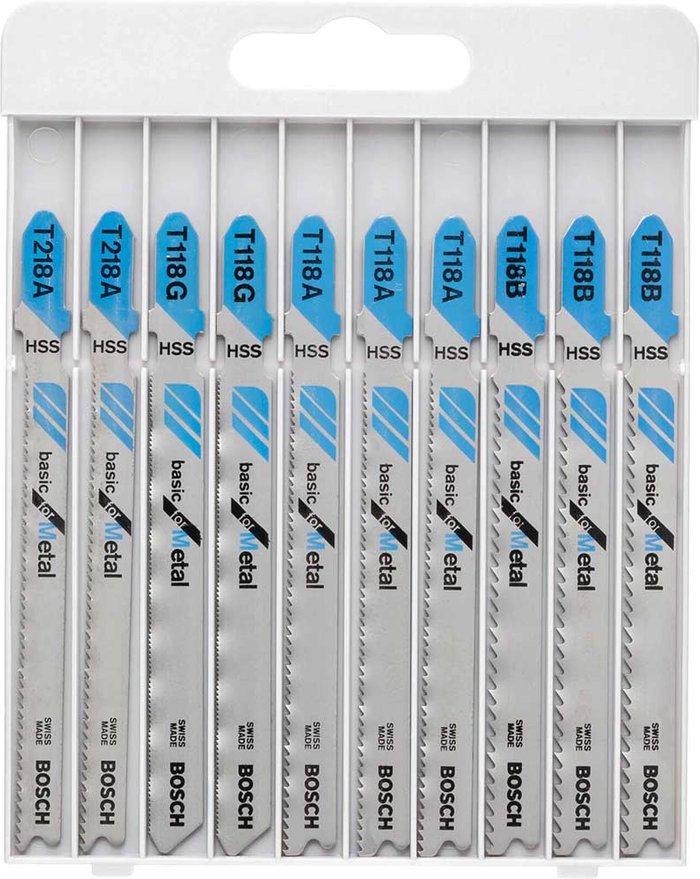 Tooled Up | Bosch Professional Bosch 10 Piece X-Pro Line Metal Cutting Jigsaw Blade Set Bosch Professional Bosch 10 Piece X-Pro Line Metal Cutting Jigsaw Blade Set