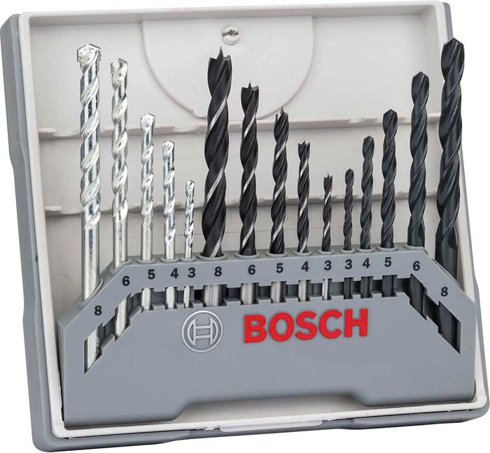 Tooled Up | Bosch Professional Bosch 15 Piece Mixed Drill Bit Set Bosch Professional Bosch 15 Piece Mixed Drill Bit Set