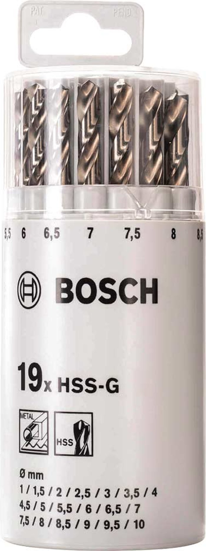 Tooled Up | Bosch Professional Bosch 19 Piece HSS-G Drill Bit Set Bosch Professional Bosch 19 Piece HSS-G Drill Bit Set
