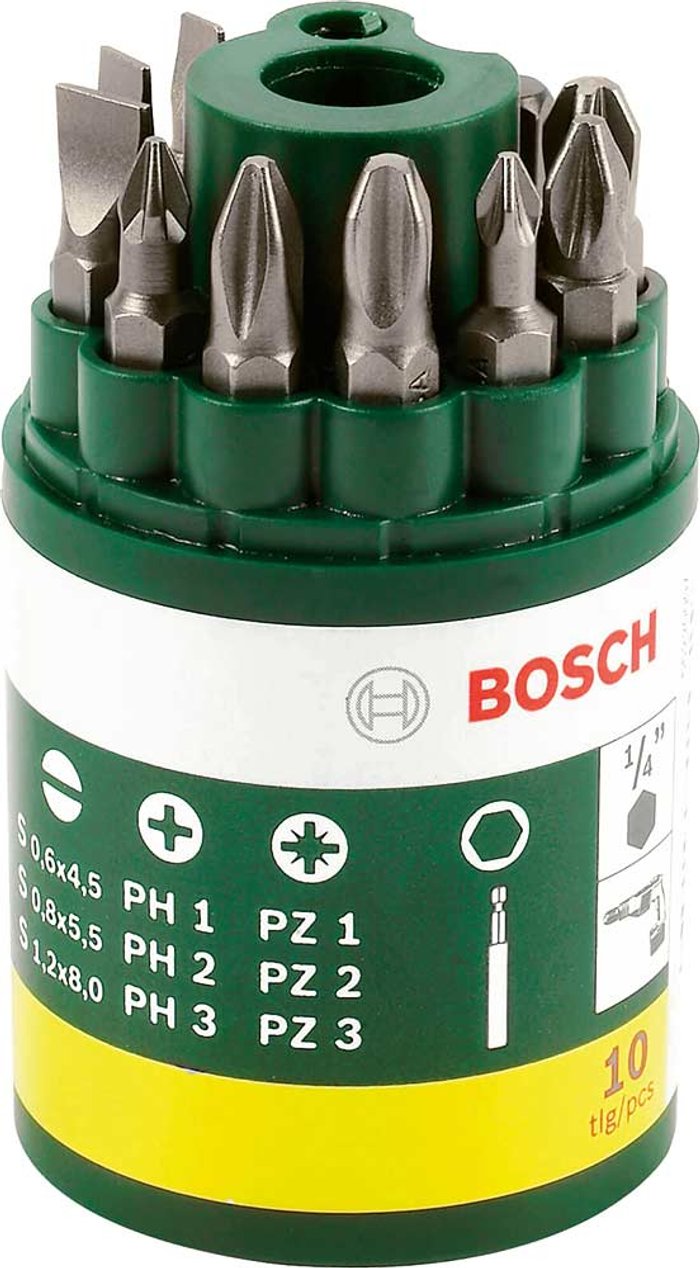 Tooled Up | Bosch Home and Garden Bosch 10 Piece Screwdriver Bit Set Bosch Home and Garden Bosch 10 Piece Screwdriver Bit Set