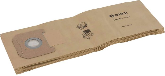 Tooled Up | Bosch Professional Bosch Paper Filter Bags for GAS 35 Pack of 5 Bosch Professional Bosch Paper Filter Bags for GAS 35 Pack of 5