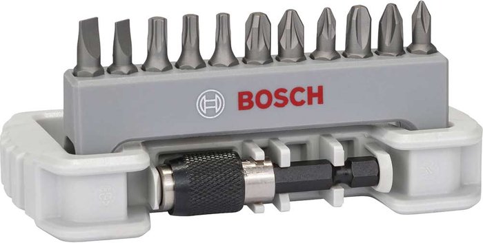 Tooled Up | Bosch Professional Bosch 12 Piece Extra Hard Screwdriver Bit Set Bosch Professional Bosch 12 Piece Extra Hard Screwdriver Bit Set