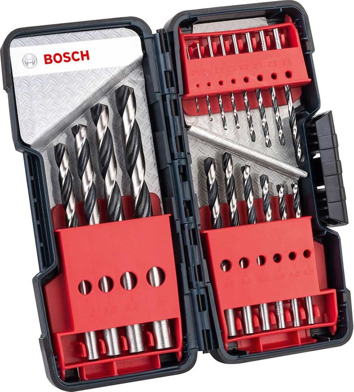Tooled Up | Bosch Professional Bosch 18 Piece PointTeq HSS Drill Bit Set Bosch Professional Bosch 18 Piece PointTeq HSS Drill Bit Set