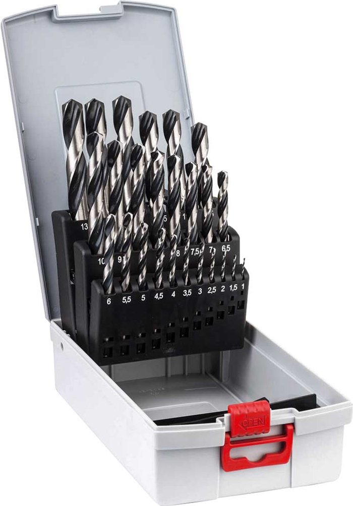 Tooled Up | Bosch Professional Bosch 25 Piece PointTeq HSS Drill Bit Set Bosch Professional Bosch 25 Piece PointTeq HSS Drill Bit Set