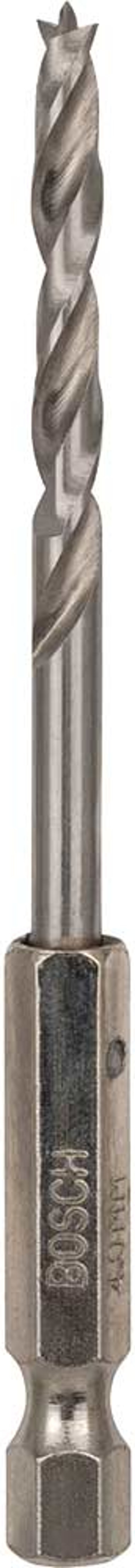 Tooled Up | Bosch Professional Bosch Hex Shank Drill Bit for Wood 4mm Bosch Professional Bosch Hex Shank Drill Bit for Wood 4mm