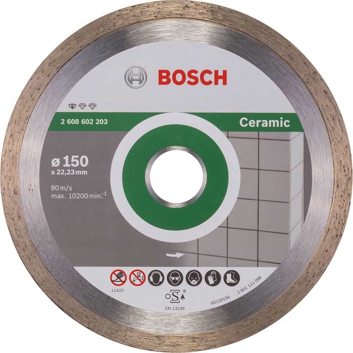 Tooled Up | Bosch Professional Bosch Diamond Cutting Disc for Ceramic , Porcelain and Stone 150mm Bosch Professional Bosch Diamond Cutting Disc for Ceramic , Porcelain and Stone 150mm