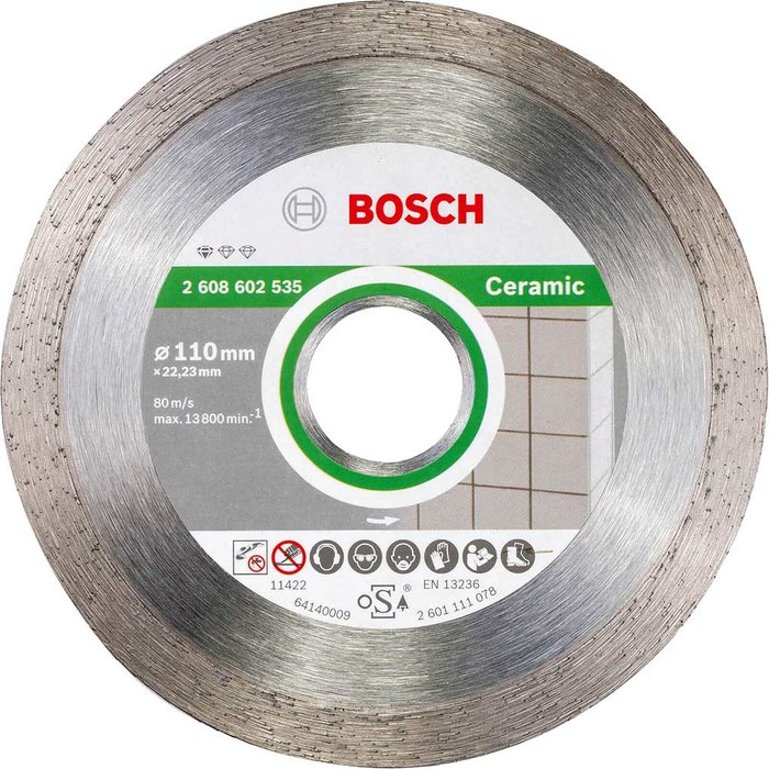 Tooled Up | Bosch Professional Bosch Diamond Cutting Disc for Ceramic , Porcelain and Stone 110mm Bosch Professional Bosch Diamond Cutting Disc for Ceramic , Porcelain and Stone 110mm