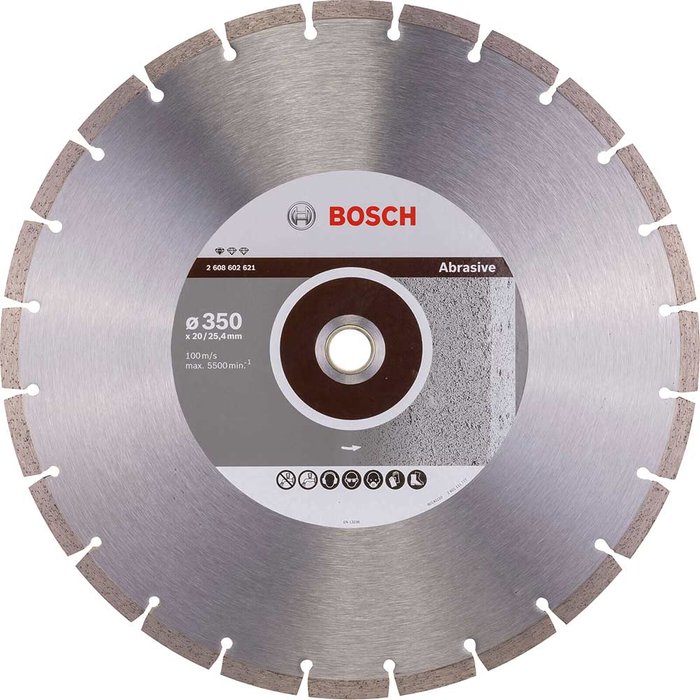 Tooled Up | Bosch Professional Bosch Standard Diamond Disc for Abrasive Materials 350mm Bosch Professional Bosch Standard Diamond Disc for Abrasive Materials 350mm