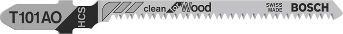 Tooled Up | Bosch Professional Bosch T101 AO Wood Cutting Jigsaw Blades Pack of 3 Bosch Professional Bosch T101 AO Wood Cutting Jigsaw Blades Pack of 3