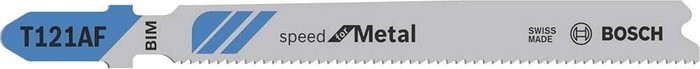 Tooled Up | Bosch Professional Bosch T121AF Speed Metal Cutting Jigsaw Blade Pack of 3 Bosch Professional Bosch T121AF Speed Metal Cutting Jigsaw Blade Pack of 3