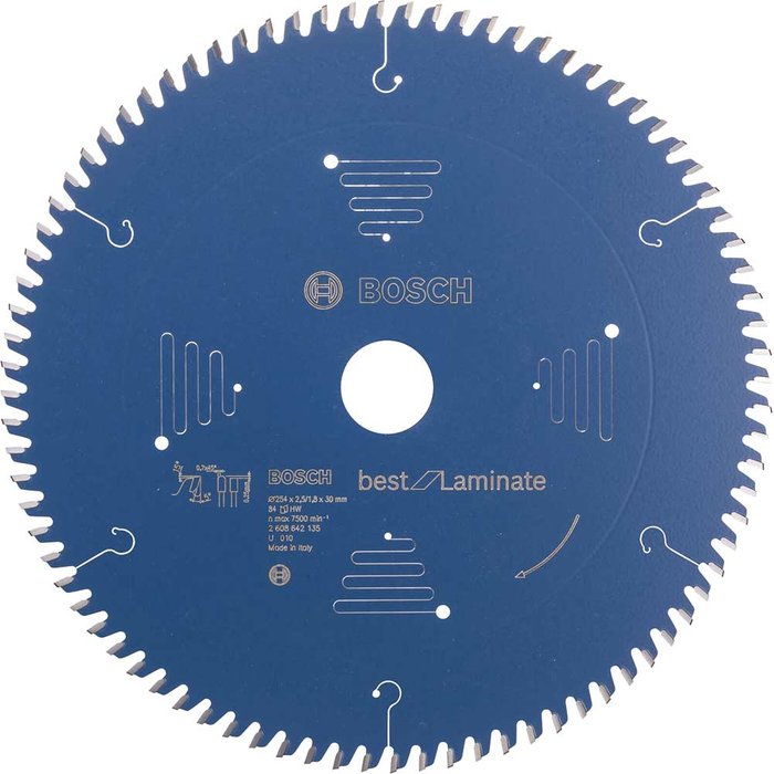Tooled Up | Bosch Professional Bosch Best Laminate Cutting Mitre Saw Blade 254mm 84T 30mm Bosch Professional Bosch Best Laminate Cutting Mitre Saw Blade 254mm 84T 30mm