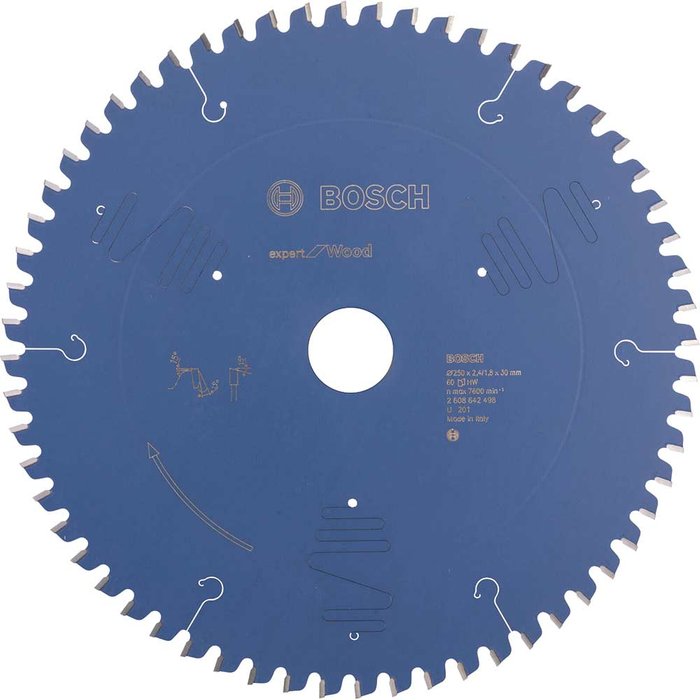 Tooled Up | Bosch Professional Bosch Expert CSB for Wood Circular Saw Blade 250mm 60T 30mm Bosch Professional Bosch Expert CSB for Wood Circular Saw Blade 250mm 60T 30mm