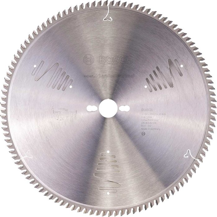 Tooled Up | Bosch Professional Bosch Expert Fine Cut Table Saw Blade for Laminated Panel 350mm 108T 30mm Bosch Professional Bosch Expert Fine Cut Table Saw Blade for Laminated Panel 350mm 108T 30mm