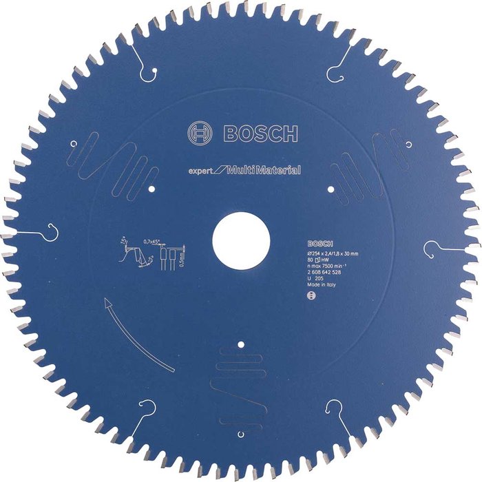 Tooled Up | Bosch Professional Bosch Expert Multi Material Cutting Saw Blade 254mm 80T 30mm Bosch Professional Bosch Expert Multi Material Cutting Saw Blade 254mm 80T 30mm