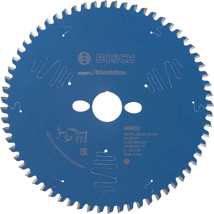 Tooled Up | Bosch Professional Bosch Expert Aluminium Cutting Saw Blade 216mm 64T 30mm Bosch Professional Bosch Expert Aluminium Cutting Saw Blade 216mm 64T 30mm