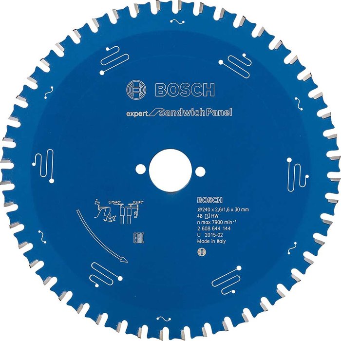 Tooled Up | Bosch Professional Bosch Expert Circular Saw Blade for Sandwich Panel 240mm 48T 30mm Bosch Professional Bosch Expert Circular Saw Blade for Sandwich Panel 240mm 48T 30mm