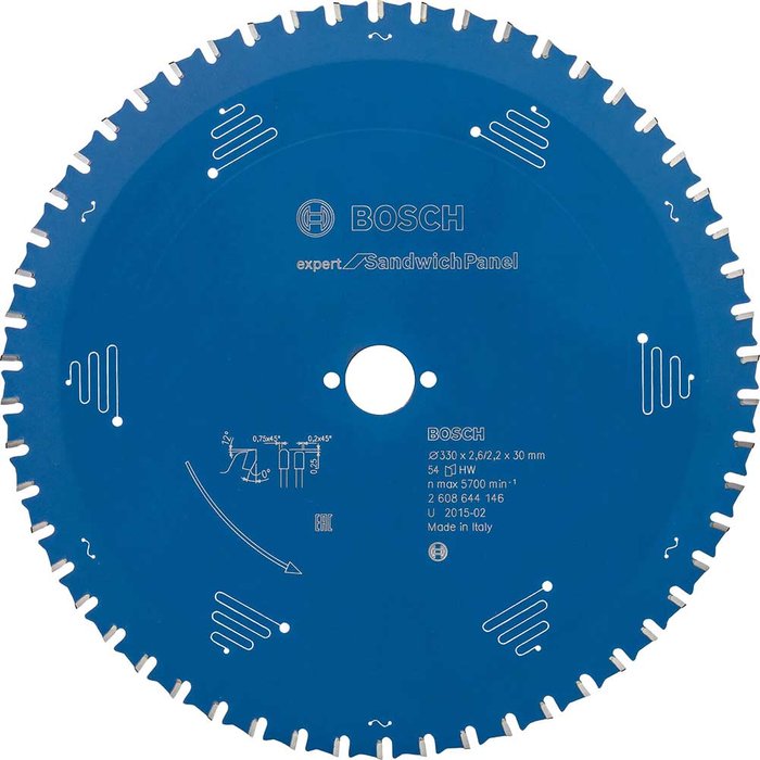Tooled Up | Bosch Professional Bosch Expert Circular Saw Blade for Sandwich Panel 330mm 54T 30mm Bosch Professional Bosch Expert Circular Saw Blade for Sandwich Panel 330mm 54T 30mm