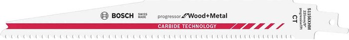 Tooled Up | Bosch Professional Bosch S1156XHM Reciprocating Sabre Saw Blades for Wood and Metal 225mm Pack of 1 Bosch Professional Bosch S1156XHM Reciprocating Sabre Saw Blades for Wood and Metal 225mm Pack of 1