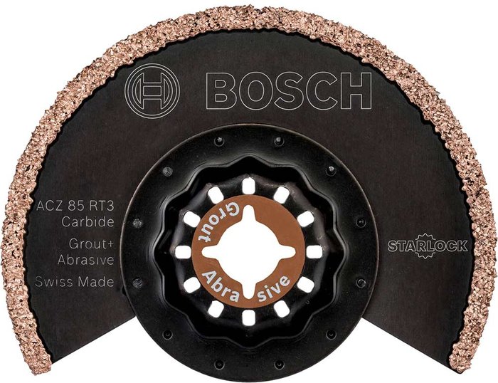 Tooled Up | Bosch Professional Bosch ACZ 85 RT3 Grout and Masonry Oscillating Multi Tool Segment Saw Blade 85mm Pack of 10 Bosch Professional Bosch ACZ 85 RT3 Grout and Masonry Oscillating Multi Tool Segment Saw Blade 85mm Pack of 10