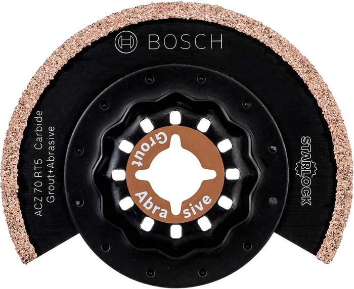 Tooled Up | Bosch Professional Bosch ACZ 70 RT5 Thin Grout Oscillating Multi Tool Segment Saw Blade 70mm Pack of 1 Bosch Professional Bosch ACZ 70 RT5 Thin Grout Oscillating Multi Tool Segment Saw Blade 70mm Pack of 1