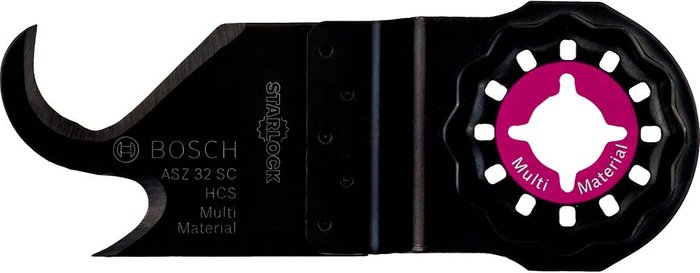 Tooled Up | Bosch Professional Bosch ASZ 32 SC Push Pull Hook Starlock Oscillating Multi Tool Cutting Blade Pack of 1 Bosch Professional Bosch ASZ 32 SC Push Pull Hook Starlock Oscillating Multi Tool Cutting Blade Pack of 1