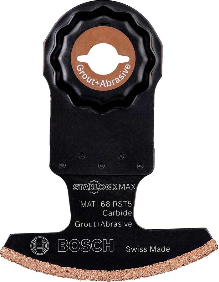 Tooled Up | Bosch Professional Bosch MATI 68 RST5 Abrasive and Grout Starlock Max Oscillating Multi Tool Segment Blade 68mm Pack of 1 Bosch Professional Bosch MATI 68 RST5 Abrasive and Grout Starlock Max Oscillating Multi Tool Segment Blade 68mm Pack of 1