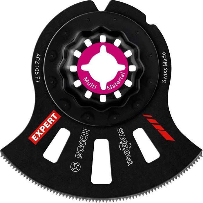 Tooled Up | Bosch Professional Bosch Expert ACZ 105 ET Multi Material Starlock Oscillating Multi Tool Segment Saw Blade 105mm Pack of 5 Bosch Professional Bosch Expert ACZ 105 ET Multi Material Starlock Oscillating Multi Tool Segment Saw Blade 105mm Pack of 5