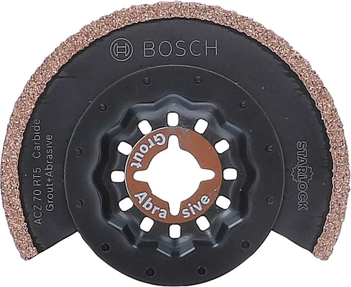 Tooled Up | Bosch Professional Bosch ACZ 70 RT5 Thin Grout Oscillating Multi Tool Segment Saw Blade 70mm Pack of 10 Bosch Professional Bosch ACZ 70 RT5 Thin Grout Oscillating Multi Tool Segment Saw Blade 70mm Pack of 10
