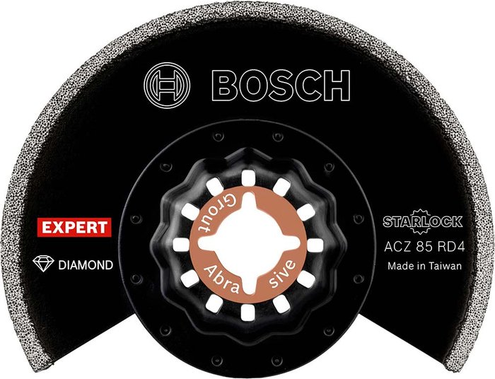 Tooled Up | Bosch Professional Bosch Expert ACZ 85 RD4 Abrasive and Grout Oscillating Multi Tool Segment Saw Blade 85mm Pack of 1 Bosch Professional Bosch Expert ACZ 85 RD4 Abrasive and Grout Oscillating Multi Tool Segment Saw Blade 85mm Pack of 1
