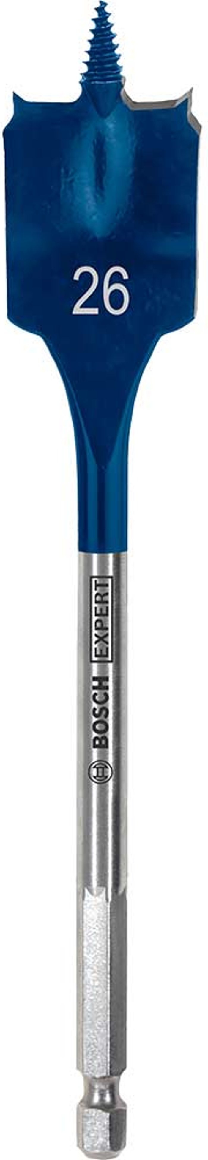 Tooled Up | Bosch Professional Bosch Expert Self Cut Speed Hex Shank Flat Drill Bit 26mm 152mm Bosch Professional Bosch Expert Self Cut Speed Hex Shank Flat Drill Bit 26mm 152mm