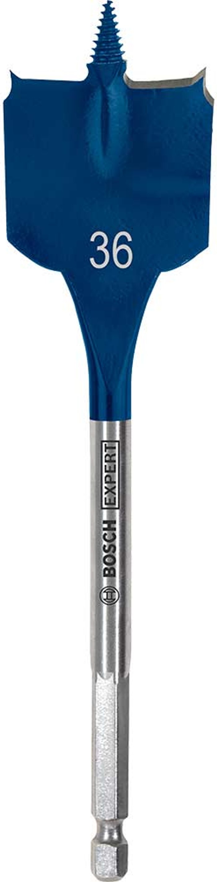 Tooled Up | Bosch Professional Bosch Expert Self Cut Speed Hex Shank Flat Drill Bit 36mm 152mm Bosch Professional Bosch Expert Self Cut Speed Hex Shank Flat Drill Bit 36mm 152mm