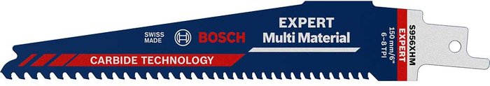 Tooled Up | Bosch Professional Bosch Expert S956XHM Multi Material Reciprocating Sabre Saw Blades 150mm Pack of 1 Bosch Professional Bosch Expert S956XHM Multi Material Reciprocating Sabre Saw Blades 150mm Pack of 1