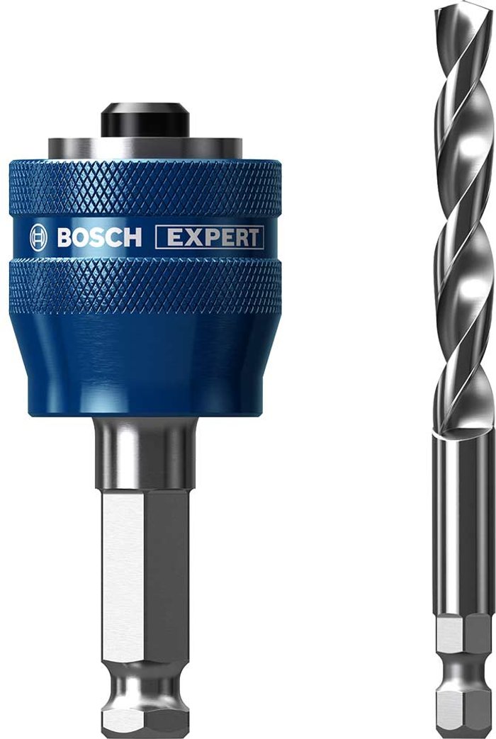 Tooled Up | Bosch Professional Bosch Expert Power Change Plus Hole Saw Adaptor and HSS-G Drill Bosch Professional Bosch Expert Power Change Plus Hole Saw Adaptor and HSS-G Drill