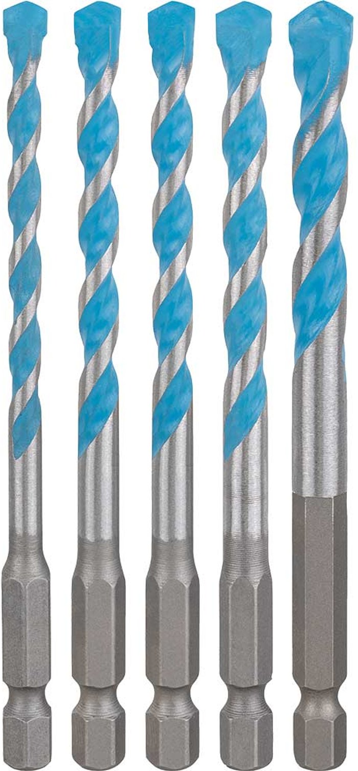 Tooled Up | Bosch Professional Bosch Expert 5 Piece HEX-9 Multi Construction Drill Bit Set Bosch Professional Bosch Expert 5 Piece HEX-9 Multi Construction Drill Bit Set