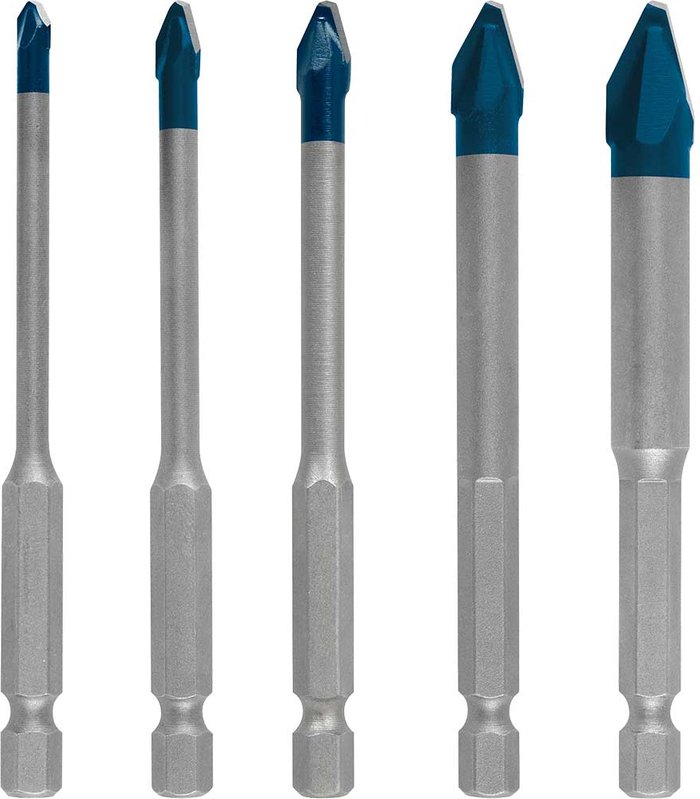 Tooled Up | Bosch Professional Bosch Expert 5 Piece HEX-9 Hard Ceramic 10x Longer Hard Ceramic Porcelain Tile Drill Bit Set Bosch Professional Bosch Expert 5 Piece HEX-9 Hard Ceramic 10x Longer Hard Ceramic Porcelain Tile Drill Bit Set