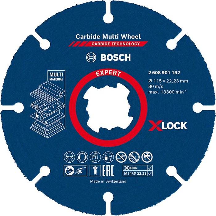 Tooled Up | Bosch Professional Bosch Expert X Lock Carbide Multi Cutting Disc 115mm Pack of 1 Bosch Professional Bosch Expert X Lock Carbide Multi Cutting Disc 115mm Pack of 1