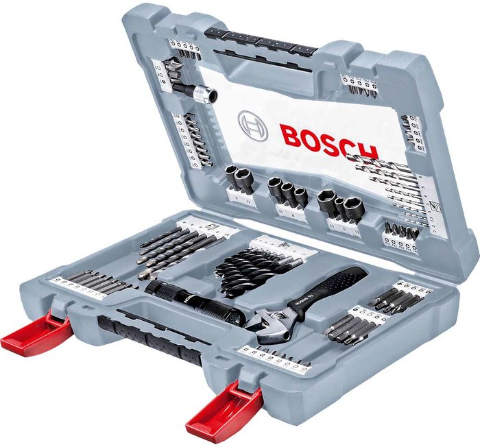 Tooled Up | Bosch Professional Bosch 91 Piece Premium Power Tool Accessory Drill and Screwdriver Bit Set Bosch Professional Bosch 91 Piece Premium Power Tool Accessory Drill and Screwdriver Bit Set