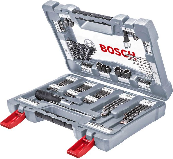 Tooled Up | Bosch Professional Bosch 105 Piece Premium Power Tool Accessory Drill and Screwdriver Bit Set Bosch Professional Bosch 105 Piece Premium Power Tool Accessory Drill and Screwdriver Bit Set