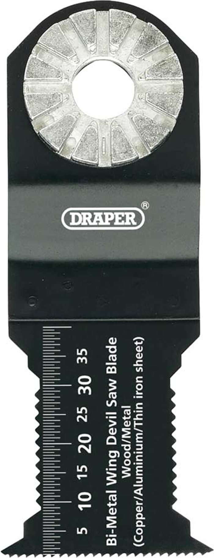 Tooled Up | Draper Draper Wing Devil BIM Metal and Wood Cutting Oscillating Multi Tool Blade 22mm Pack of 1 Draper Draper Wing Devil BIM Metal and Wood Cutting Oscillating Multi Tool Blade 22mm Pack of 1